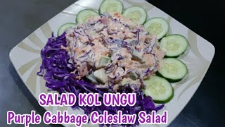 PURPLE CABBAGE COLESLAW SALAD  SALAD KOL UNGUsunflowercreator3152 [upl. by Johathan]