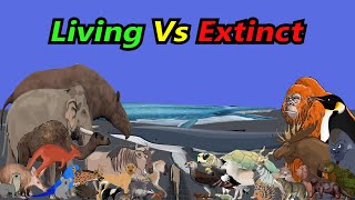 Living vs Extinct Animals Size Comparison in 2024  Living Species vs Extinct Giant Size Comparison [upl. by Sashenka]