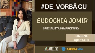 Jobtalk DEVORBĂ Cu Eudochia Jomir specialistă în marketing [upl. by Azelea]