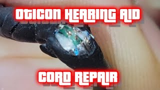 Oticon Hearing Aid Cord RepairThese Are Expensive [upl. by Stockton]