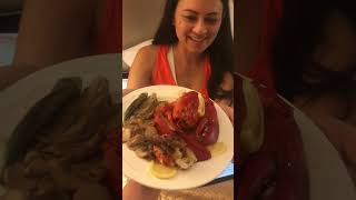 Feeding bestie lobster 🦞 lobster seafood seafoodboil mukbang eatingshow asianfood [upl. by Connell]