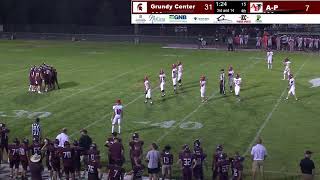 Grundy Center High School vs Aplington Parkersburg Football [upl. by Aem]