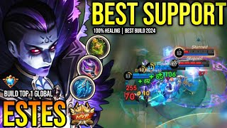 ESTES BEST BUILD 2024  BUILD TOP GLOBAL ESTES GAMEPLAY  MOBILE LEGENDS✓ [upl. by Ailey]