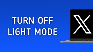 How To Turn Off Light Mode On X Twitter On PC [upl. by Yenruoj]