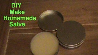 How to make a salve Making a simple salve DIY easy [upl. by Enilesoj]