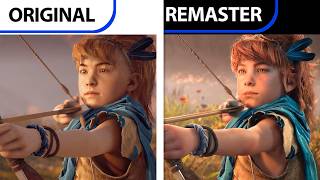 Horizon Zero Dawn Remastered  Original VS Remaster  Graphics Comparison Trailer [upl. by Cybill]