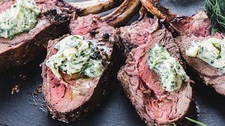 Roasted Rack of Venison With Herb Butter Recipe [upl. by Naaman]