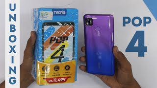 Tecno Pop 4 Unboxing  2GB32GB  5000mAh Battery  Fingerprint Sensor  Rs 11500 [upl. by Ekenna790]