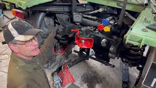 Modifying the PTO and fitting a Rockinger hitch on a Unimog 421 [upl. by Ahsiema182]