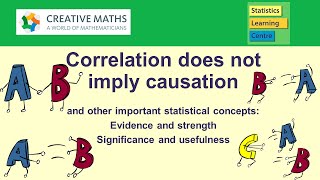 Correlation does not imply causation and other important statistical concepts [upl. by Ynohta]