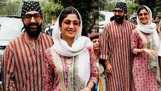 Shilpa Shetty And Raj Kundra Spotted At The Gurudwara On Guru Nanak Jayanti [upl. by Namus881]