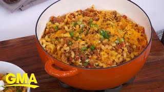 Esther Choi shares her kimchi mac and beef recipe [upl. by Wendin]