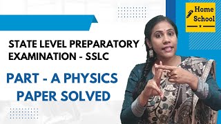 SSLC State Level Preparatory Exam 2024  Science Paper Solved  Complete Solution [upl. by Ragouzis446]