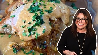 How to Make Hot Turkey Sandwiches with Sausage and Cornbread Stuffing  Rachael Ray [upl. by Nagyam]