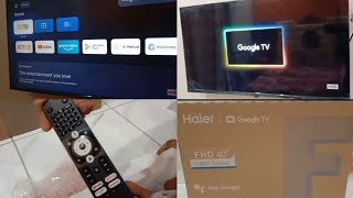 HAIER K800 NEW LINEUP 2024🔥 40inch  Unboxing new Haier google tv  Haier led tv new model ✨ [upl. by Jeffry672]