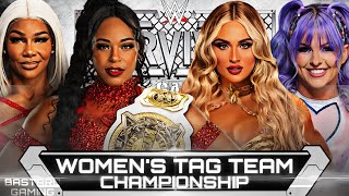 WWE 2K24  Bianca Belair amp Jade Cargill VS Tiffany Stratton amp Candice LeRae  Survivor Series [upl. by Attenwahs454]