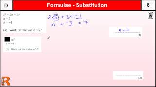 FormulaeSubstitution GCSE Maths Foundation revision Exam paper practice amp help [upl. by Landing]