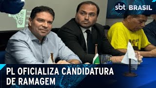 Ramagem oficializa candidatura à prefeitura do Rio  SBT Brasil 220724 [upl. by Aslin653]