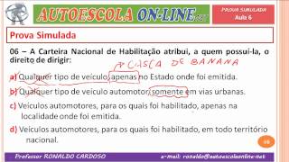 06 RESOLUÇÃO DE QUESTÕES SOBRE PROCESSO DE HABILITAÇÃO CNH PPD VEÍCULO E DOCUMENTOS [upl. by Jaban]