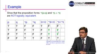 Discrete Structure Logical Equivalences De Margons Law  in Urdu Hindi LECTURE 02 [upl. by Yance607]