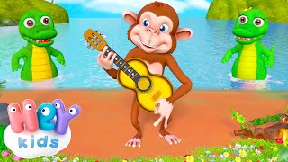 La chanson du bonheur  Chansons pour Danser avec des Animaux   HeyKids en Français [upl. by Ahsiugal]