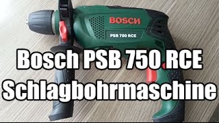 Bosch PSB 750 RCE Schlagbohrmaschine [upl. by Tra]