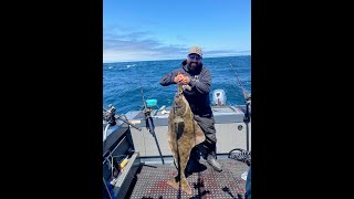 Halibut Fishing Newport Oregon [upl. by Anirtek160]