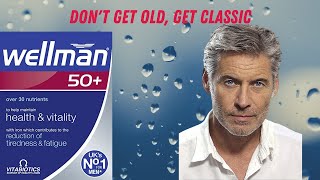 Health and Vitality Supplements for Males  Wellman 50 Plus by Vitabiotics  UKs NO 1 FOR MEN [upl. by Yeneffit806]