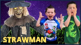 Strawman Spirit Halloween 2022  Unbox and Setup NEW Halloween Animatronic 2022  Animated Scarecrow [upl. by Fredela142]