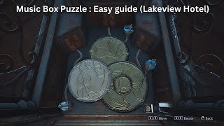 MUSIC BOX PUZZLE HOW TO SOLVE MUSIC BOX PUZZLE  LAKEVIEW HOTEL  SILENT HILL 2 REMAKE [upl. by Anesusa]