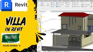 New Villa Project In Revit Part 03 how to create WALLS  DOORS  WINDOWS In Revit Architecture [upl. by Nicolais]