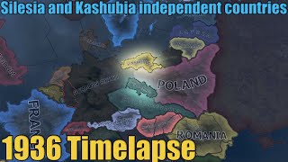 What if Silesia and Kashubia were independent countries  Hoi4 Timelapse [upl. by Deaner150]