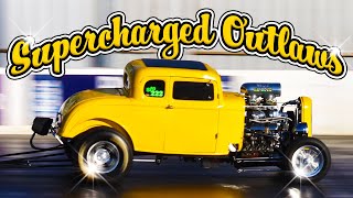 Supercharged Outlaws  Dragstalgia 2022  Santa Pod Raceway [upl. by Averill]