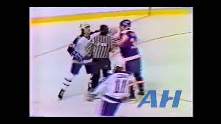 NHL Oct 19 1985 Dan DaoustTOR v Dave SilkWPG R Toronto Maple Leafs Winnipeg Jets [upl. by Avner]