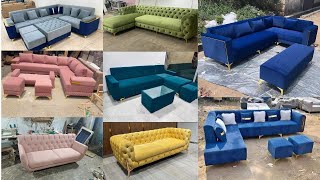 Top 100 Modern Sofa Design Ideas for 2024  Modern Sofa Set Designs  Wooden Sofa set Design [upl. by Inram]