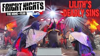 Liliths Deadly Sins Full Show Fright Nights 2024 at Thorpe Park [upl. by Sven]