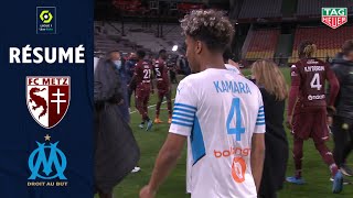 FC METZ  OLYMPIQUE DE MARSEILLE 1  1  Résumé  FCM  OM  20202021 [upl. by Cram]