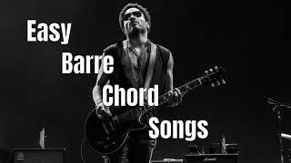 2 Easy Barre Chord Rock Songs [upl. by Burleigh]