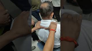 सर्वाइकल को ठीक करें इस बेहतरीन पॉइंट से। cervical treatment point cervicalpain spondylitis [upl. by Tarsuss]