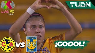 ¡GOLAZO Ovalle la pone en el ángulo  Tigres 10 América  Campeón de Campeones Femenil  TUDN [upl. by Andreas]