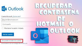 Recuperar Contraseña de Hotmail 2021  Como Recuperar Contraseña de Outlook 2021 [upl. by Adierf]