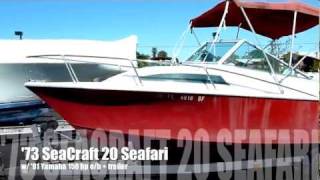 1973 SeaCraft 20 Seafari w 1991 Yamaha 150 hp OB w Trailer [upl. by Ahsieker]