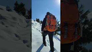 Winter in Manali  snow hike manali travel winter [upl. by Naret]