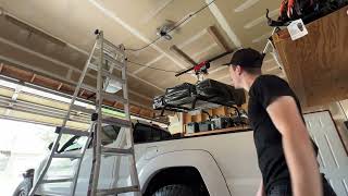 Roof Top Tent DIY Winch Storage Solution [upl. by Ring]