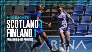 Scotland 11 Finland 45 pen  Pinatar Cup Highlights  SWNT [upl. by Ancell897]