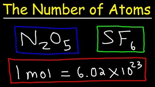 How To Calculate The Number of Atoms  Chemistry [upl. by Naehs]