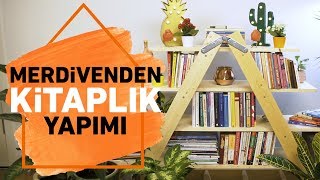 Merdivenden Kitaplık Yapımı Dekorasyon Fikirleri  Koçtaş ile Nasıl Yapılır [upl. by Aicylla482]