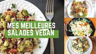 RECETTE VEGAN  Mes meilleures salades vegan [upl. by Aseel]