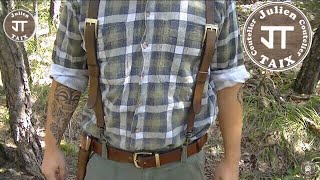 Fabrication  Bretelles en cuir Bushcraft [upl. by Lad442]