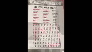 DressMaker’s Dream word puzzle puzzle shorts shortsvideo entertainment trending viralvideo [upl. by Llenaej]